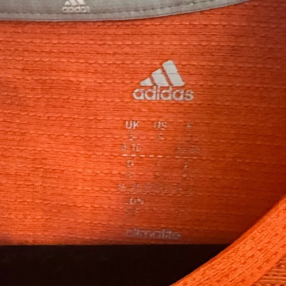 Adidas Women's Vibrant Orange Short Sleeve Tee - Picture 3 of 4